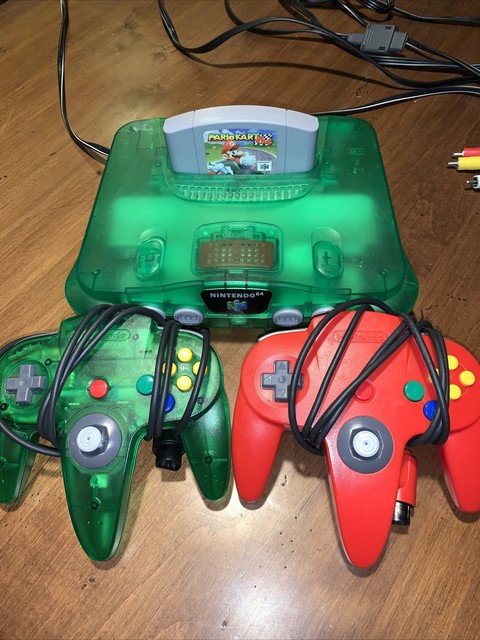 nintendo 64 green console