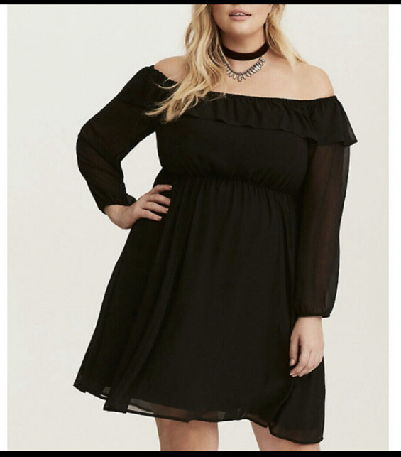 torrid off the shoulder dress Off-shoulder Dress
