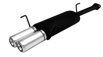 muffler for Opel Astra G Estate 1.6 16V 74kW 1998-2003 Double Round Tips 80mm