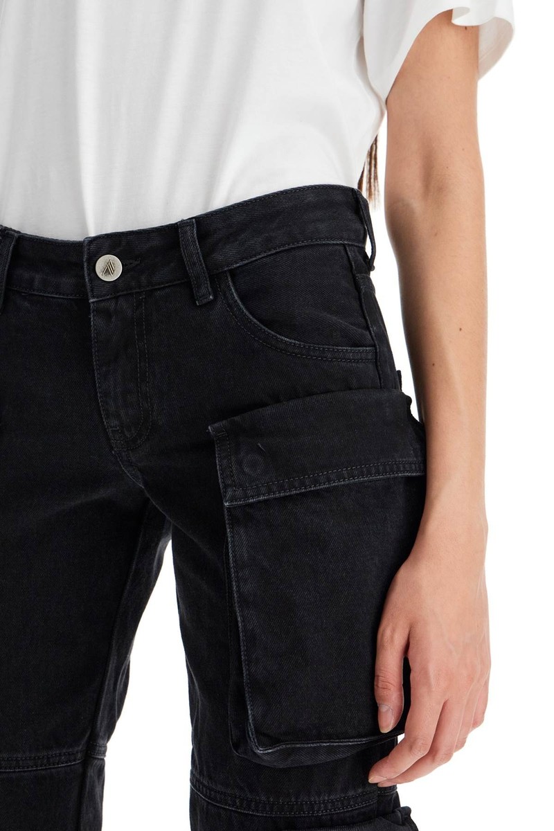 デニム・ジーパン THE ATTICO 'Essie' jeans Black  241WCP113D066 Essie flared cargo jeans THE ATTICO Woman Tg. 25 JEANS