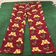 Minnesota Gophers Grandma Pants Mens Extra Large Maroon Pajama Comfort 47x33"