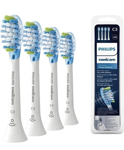 4x Philips Sonicare C3 Weiß Premium Plaque Pflege Bürstenköpfe Schallzahnbürste - Bild 10 von 17