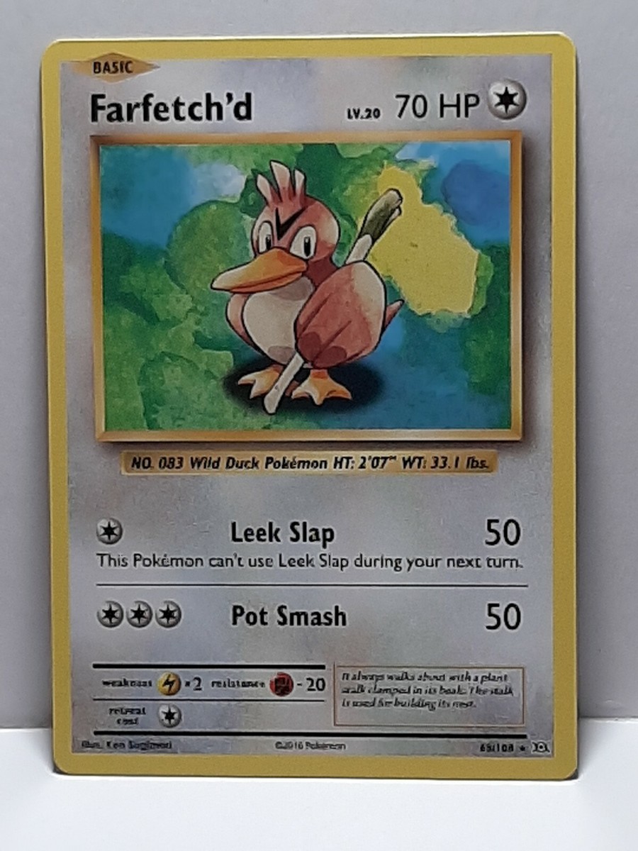 Farfetch'd 68/108 Pokemon XY Evolutions Rare New Colorless Fresh