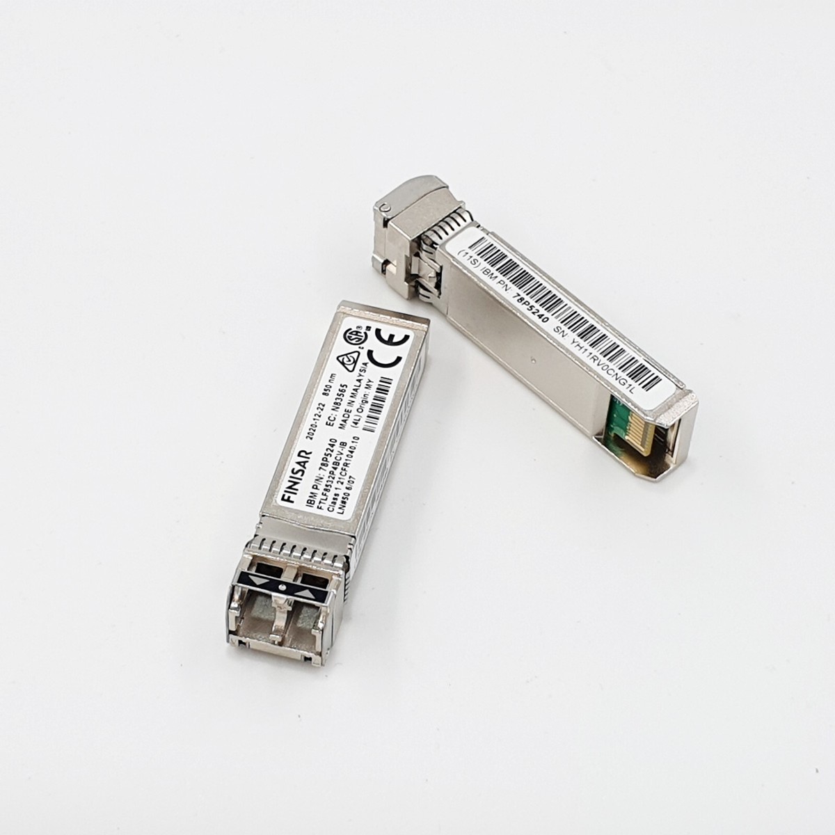 Lot of 2 IBM 78P5240 Finisar FTLF8532P4BCV-IB 32G 850nm