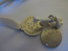 M1924 dog tags between war reproduction,WWII dog tags custom stamping.