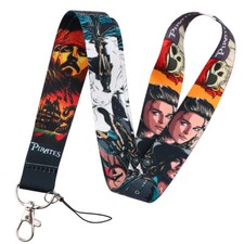 Pirates of the Caribbean Movie Jack Sparrow Elizabeth ID Badge Holder Lanyard