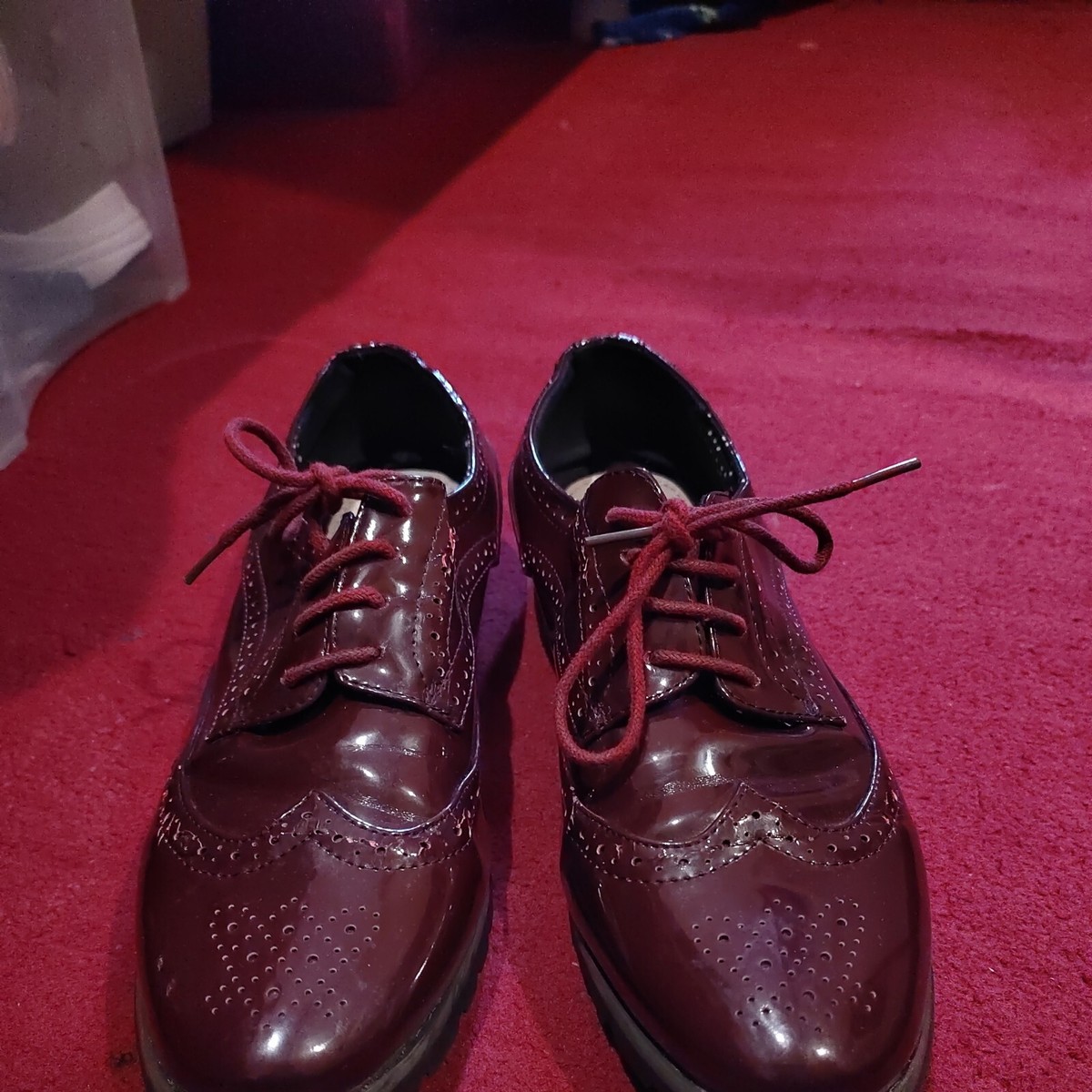 Red herring ladies brougue shoes size UK