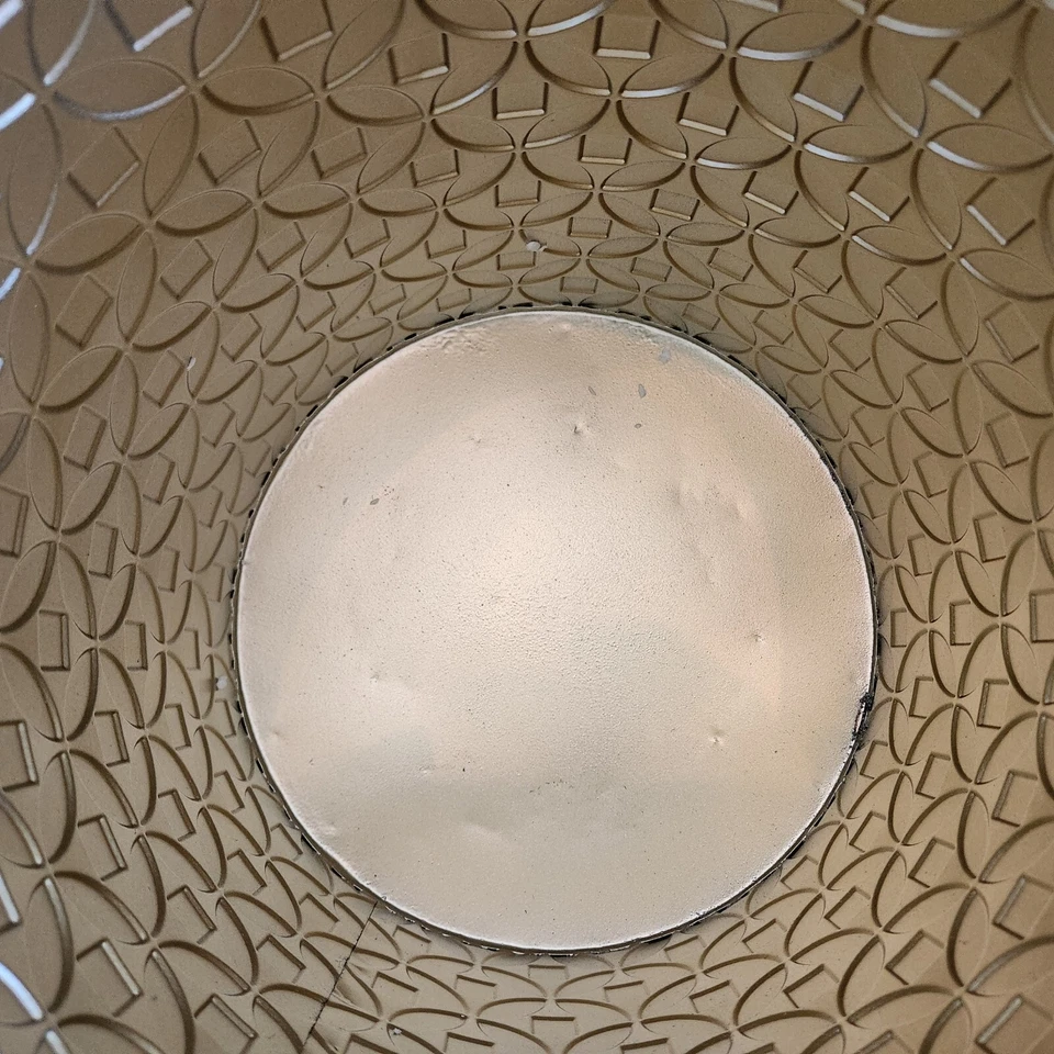 Juego de 3 jardineras metálicas grandes de 8,3/9,7/11,3 pulgadas Hsorna doradas negras para interiores/exteriores Foto 4 de 4