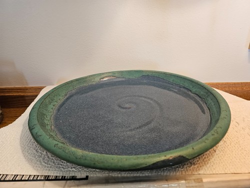 Handmade Set of Five Cups, Platter and PitcherVase. Teal/Blue. Wenta Art. - Picture 7 of 9