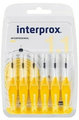 Dentaid Interprox mini gelb Interdentalbürte 6 Stck PZN 09043353