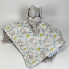 Blankets And Beyond Elephant Lovey Security Blanket Gray Blue