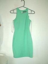 Turquoise Blue Bodycon Dress 6 Atmosphere, sleeveless, mini dress, stretchy, vgc