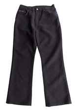 VTG CALVIN KLEIN Women's Black Polyester Bootcut Pants Size 11; 30 x 27 USA