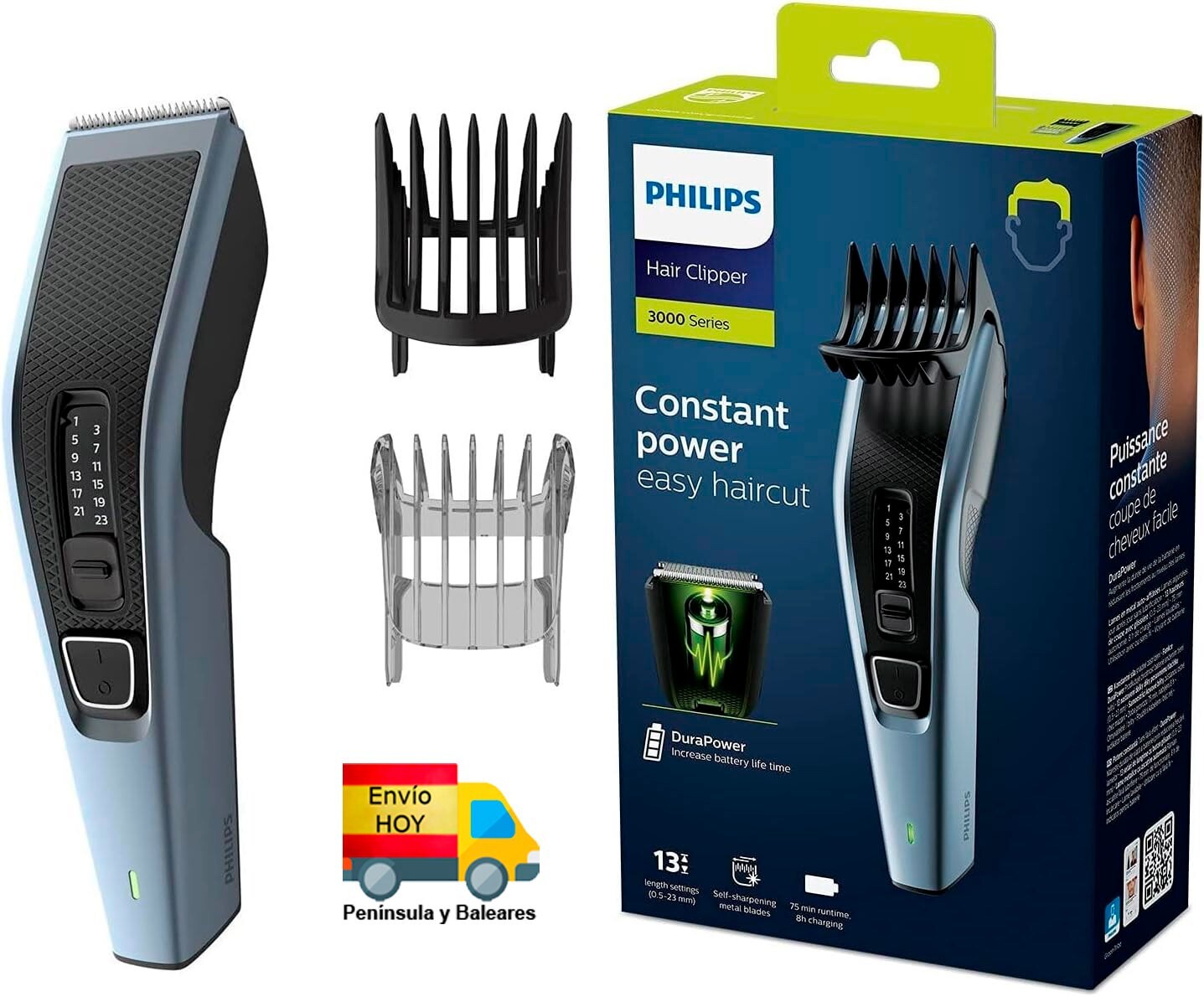 CORTAPELOS PHILIPS BARBA PELOS BIGOTE BATERIA RECARGABLE O USO CON CABLE