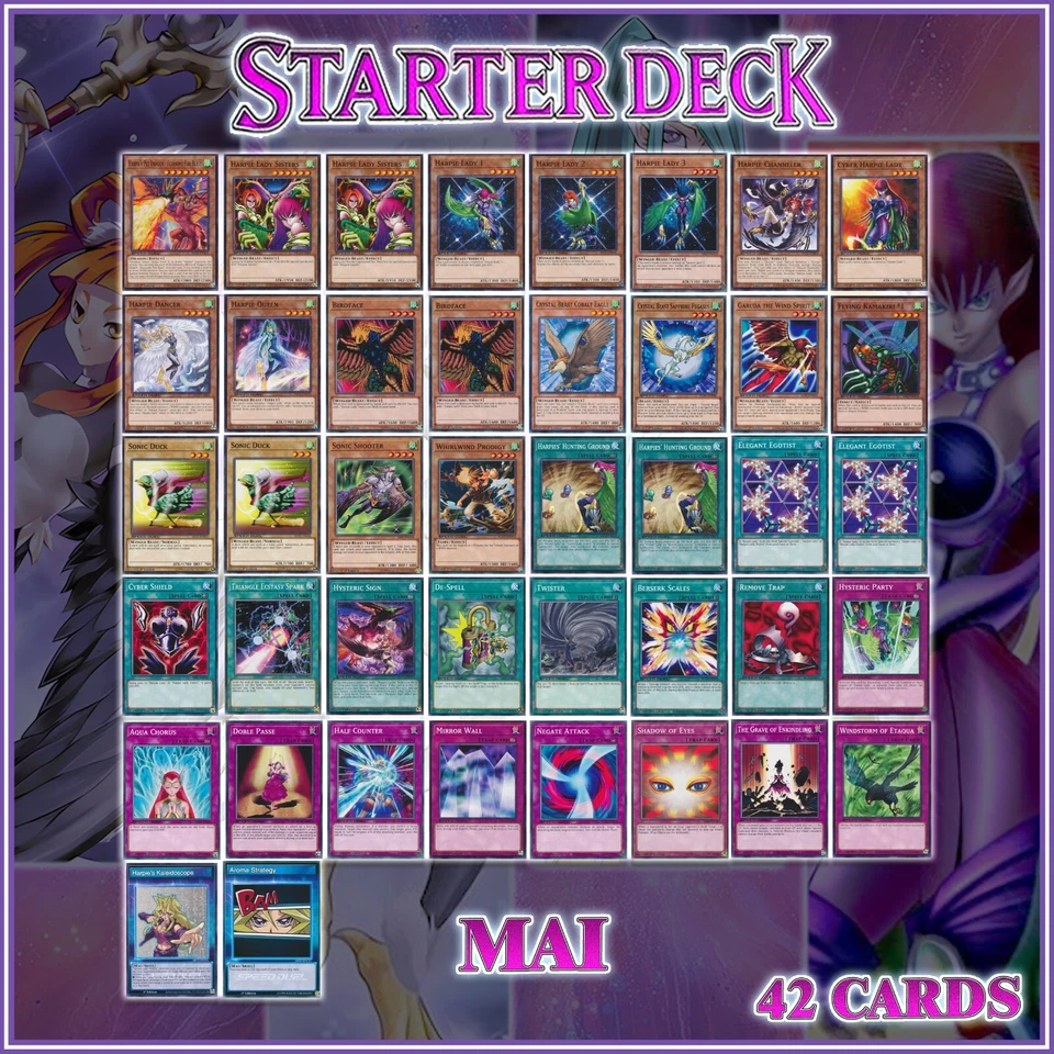 MAI HARPIE STARTER DECK 42 | Lady Sisters Dancer Queen Duelist Kingdom YuGiOh - Image 2 of 2