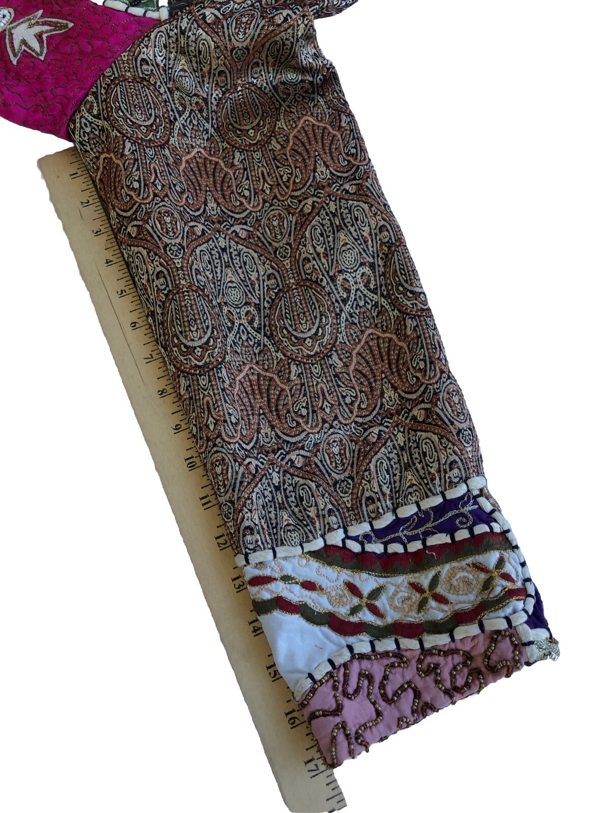 Vtg Colorful Patchwork Button Front Jacket Unbran… - image 9