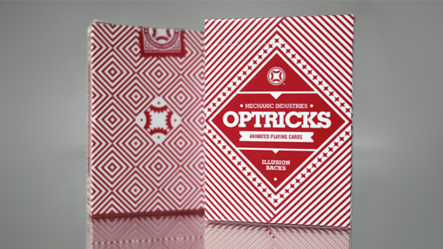 MECHANIC OPTRICKS RED DECK OF PLAYING CARDS GAFF BY MECHANIC INDUSTRIES - Afbeelding 1 van 5
