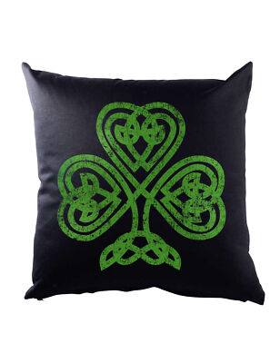 Shamrock Irish Knot I Dekokissen Cloverleaf Ireland Celts Knot Runes Rune
