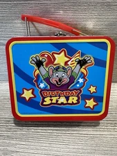 Chuck E Cheese Collectable Mini Tin Birthday Star Lunch Box