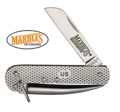 Marbles Pocket knife Sailor US GI Marlin Spike Navy Folder