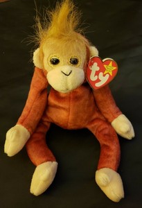 red monkey beanie baby