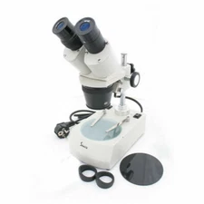 20X 40X Soldering Dissecting Binocular Stereo Microscope w/ Top Bottom Lamp