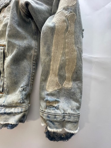 Mnml skeleton bones Jean Jacket size M. - Picture 8 of 15
