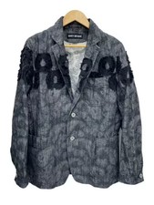 ISSEY MIYAKE/Tailored Jacket/Size 3/Denim/IDG/Paisley/ME11FD057