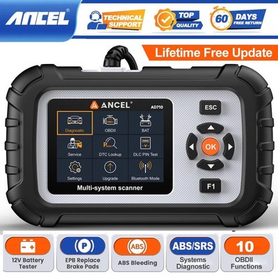 NEU Auto Diagnose Scanner Werkzeug EPB ABS Reset SRS Motor OBD2 Codeleser AD710
