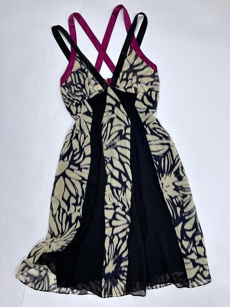 Damen Etro Kleid Schwarz Seide 36