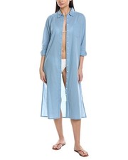 Echo Solana Maxi Shirtdress Women's Blue S