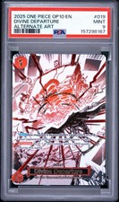 2025 ONE PIECE OP10 EN DIVINE DEPARTURE ALTERNATE ART PSA 9