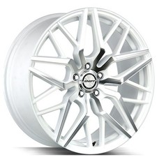 White Machined Shift Wheels Spring 22x9 Rims 4pcs D4