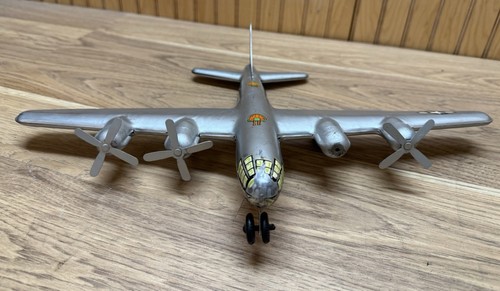 Vintage Boeing B-29 Superfortress Pressed Steel Airplane 16-3/4” Wingspan - Picture 9 of 9