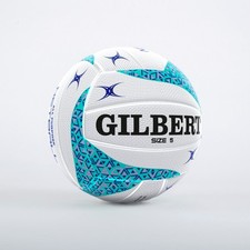 Gilbert ATP Training Netball - White/Blue - Size 5 - Free P&P
