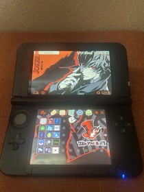 Nintendo 3DS XL Red/Black Console Tested Working W Stylus/Case/32GB SD Card