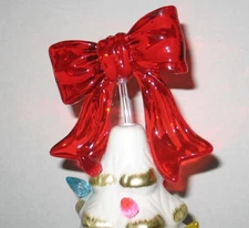 RARE Tree Topper RED BOW For Medium to Large Ceramic Christmas Tree, Bulbs