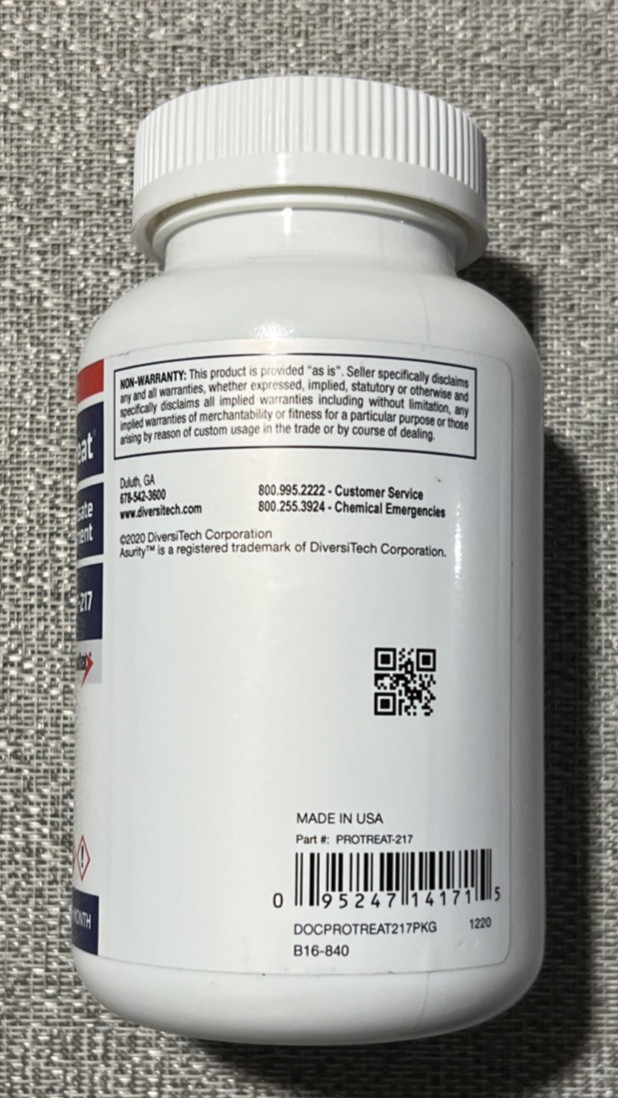 Asurity PROTREAT 200 Drain Pan Treatment 200 Tablets Jar  Odor Overflow Control