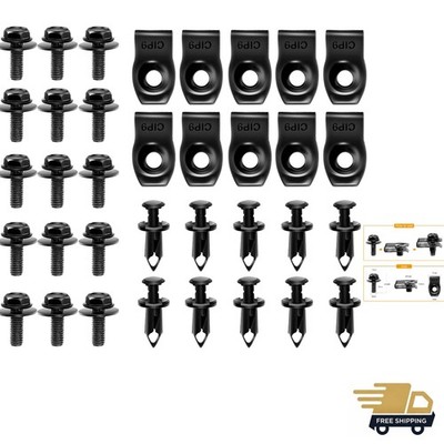 Durable 35PCS Engine Under Cover Fastener Set for Infiniti G35 G37 & Nissan 370Z
