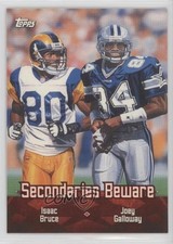2000 Topps Combos Secondaries Beware ( ) Isaac Bruce Joey Galloway #TC5 HOF 00jz