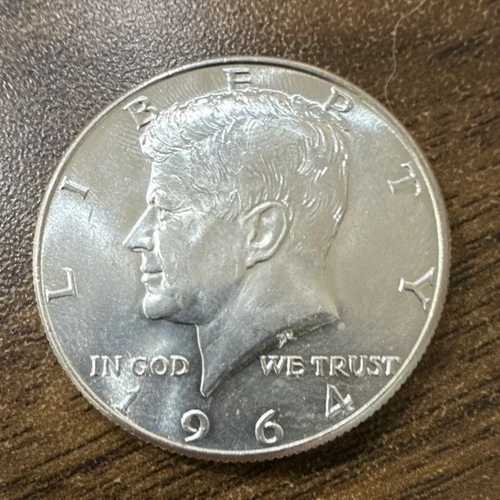 1964 Kennedy Half Dollar 50C US Coin 90% Silver 0.900 Fine