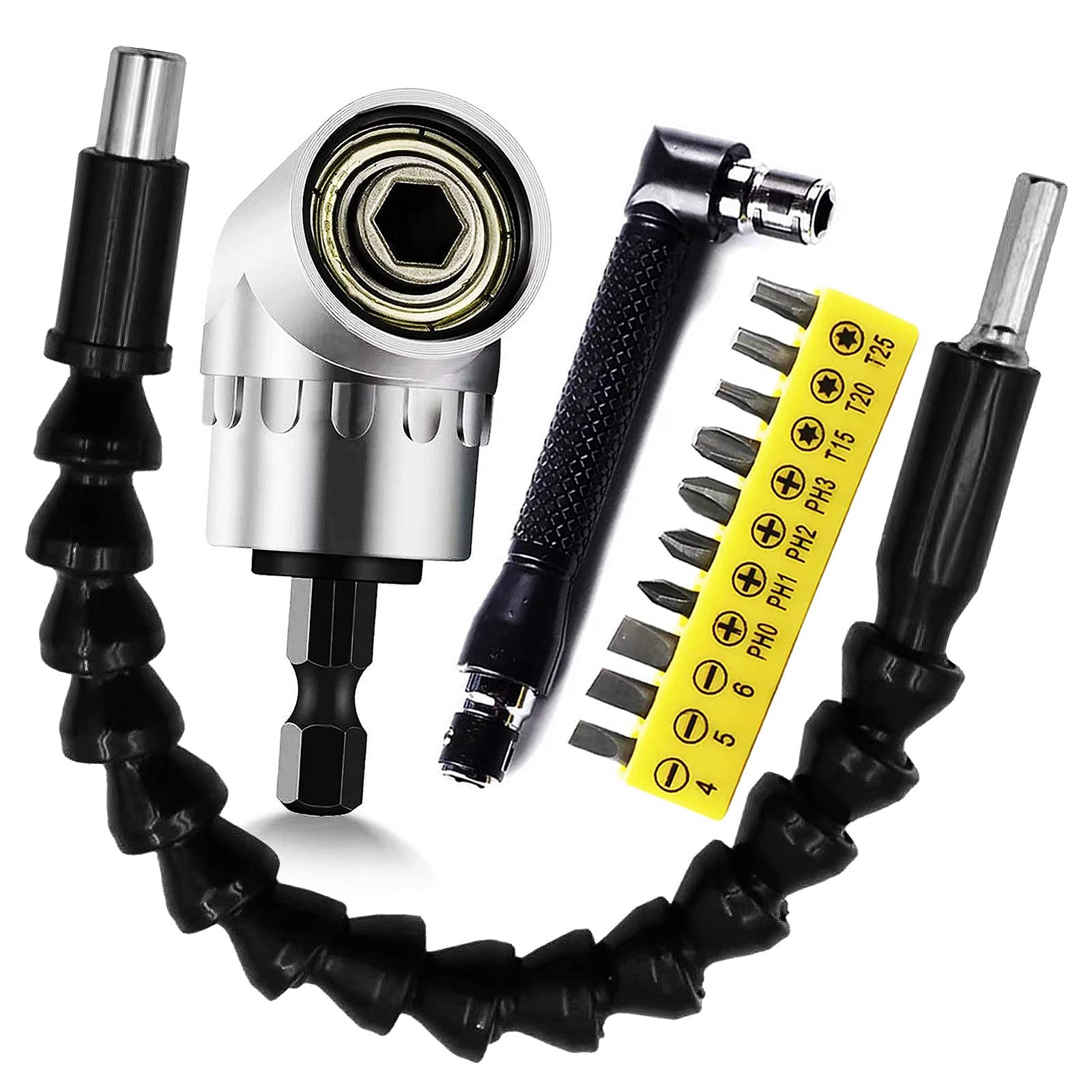 Bit Extension Holder+impact Right Angle Cordless Drill Adapt