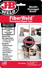 J B Weld FiberWeld Black 2x36 Inch Permanent Repair Cast Fiberglass Wrap