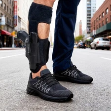 Tactical Ankle Holster for Concealed Carry Leg Pistols Gun Holsters w/Mag Pocket