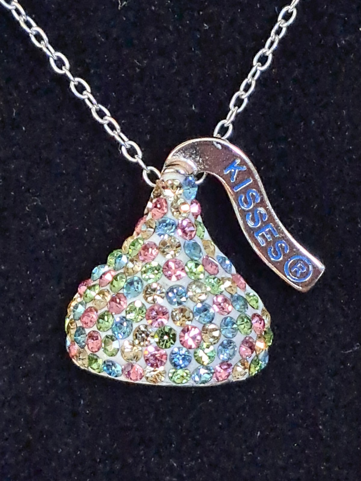 Sterling Silver Hershey Kiss Pendant Necklace