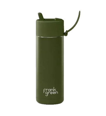 LEICHTE BOX BESCHÄDIGT - FRANK GREEN KERAMIK MEHRWEGFLASCHE 20oz / 595ml (KHAKI)