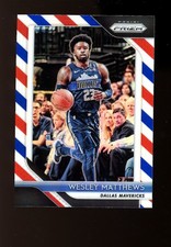 2018 Prizm #290 Wesley Matthews Dallas Mavericks Red White & Blue QTY