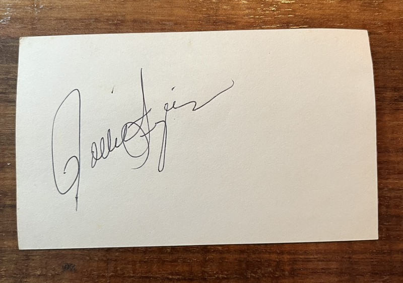 Rollie Fingers Signed 3x5 Index Card Autographed Oakland Athletics HOF Brewers
