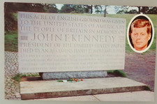 Foto Autogrammkarte John F. Kennedy Grabstein (144744)