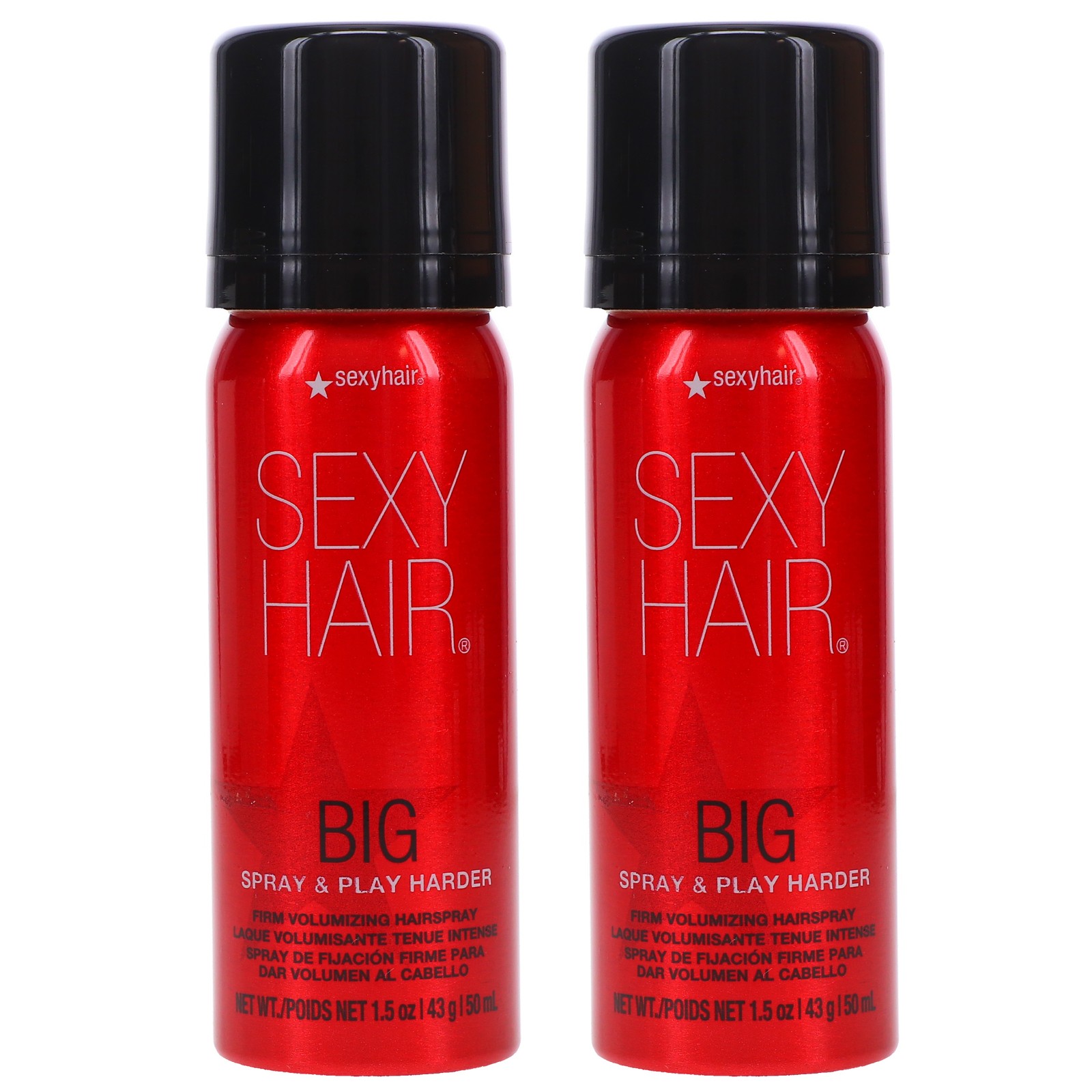 Sexy Hair Big Spray - Play Harder Firm Volumizing Hairspray 15 oz 2 Pack 3890₽